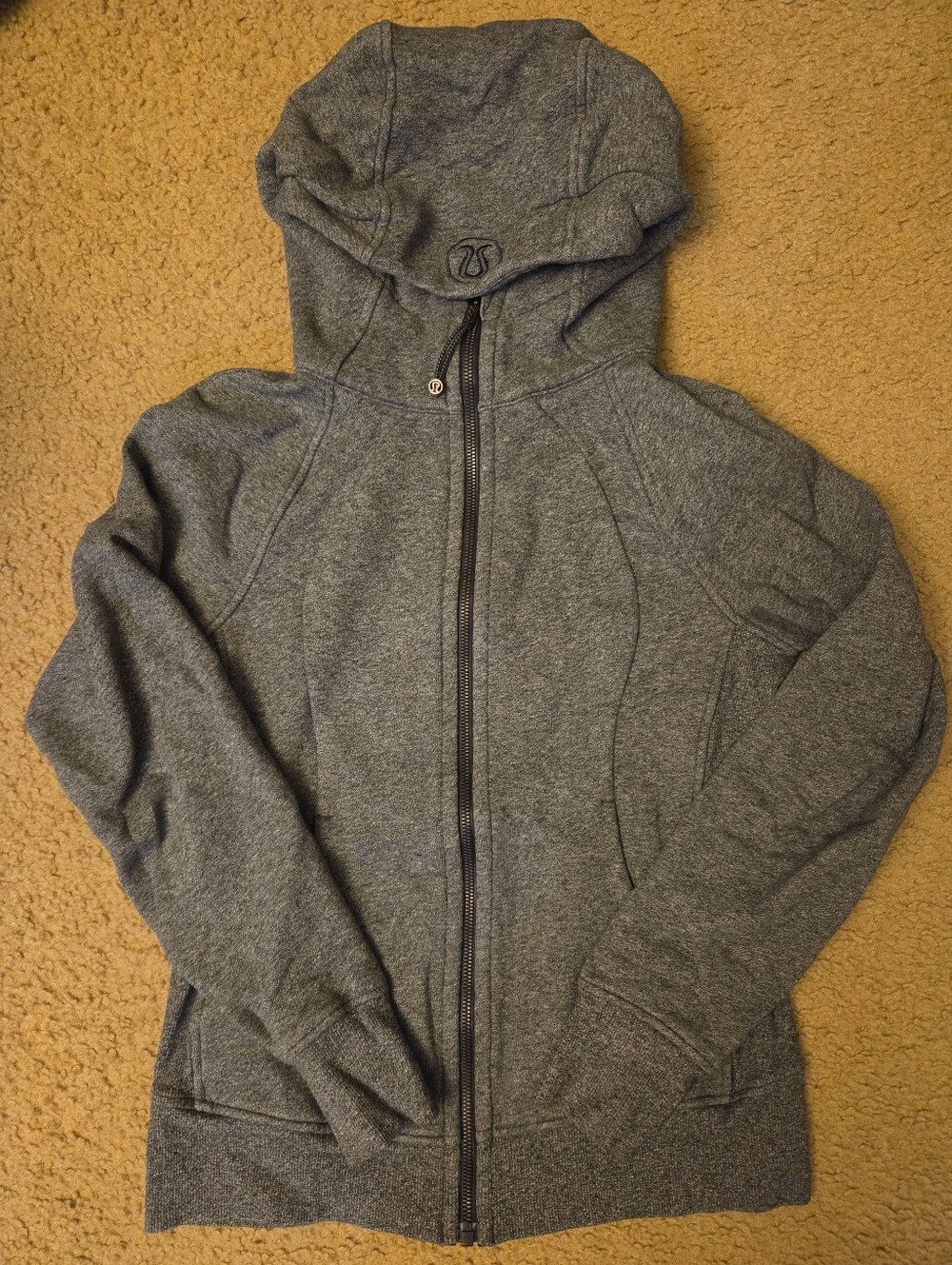 Lululemon Heather Gray Full-Zip Hoodie